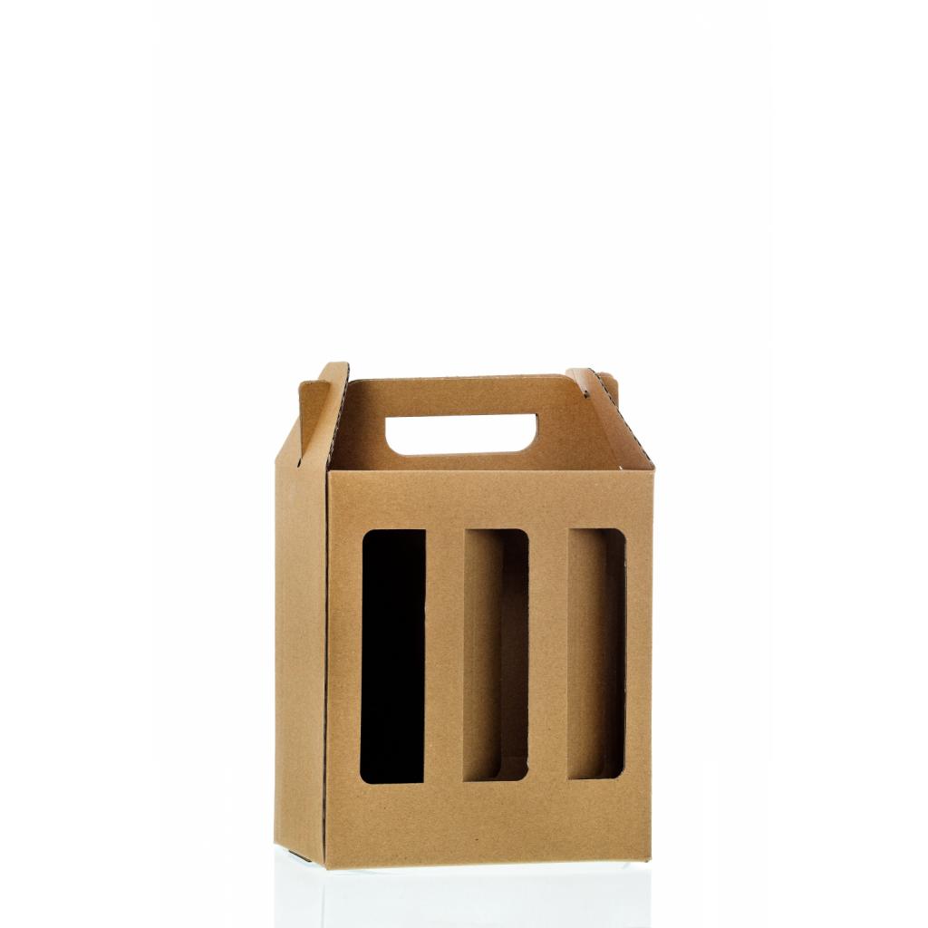 Wellenförmige Kartonverpackung - Bierträger 6er-Pack für 6x0,5 l