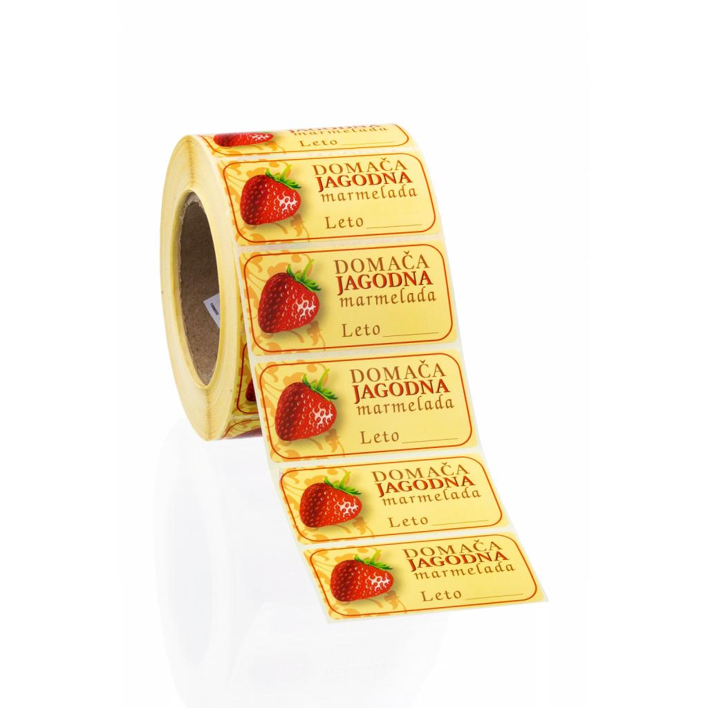Stickers / Pendants - Labels homemade strawberry jam
