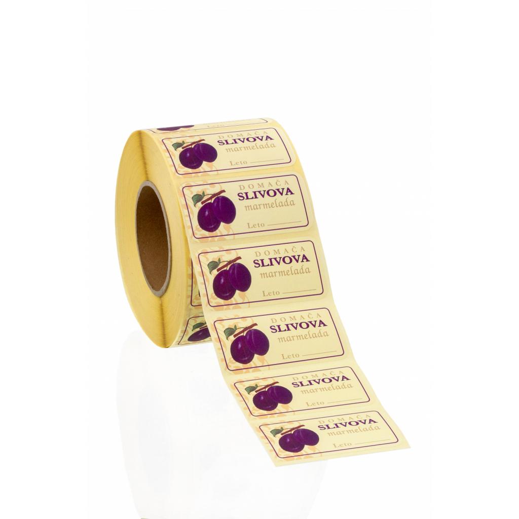 Stickers / Pendants - Homemade plum jam stickers