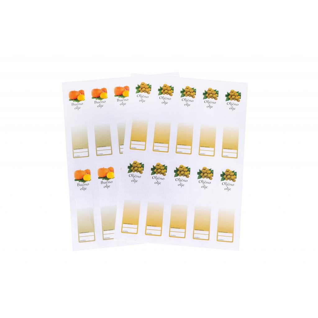 Stickers / Pendants - Labels pumpkin/olive oil large/small