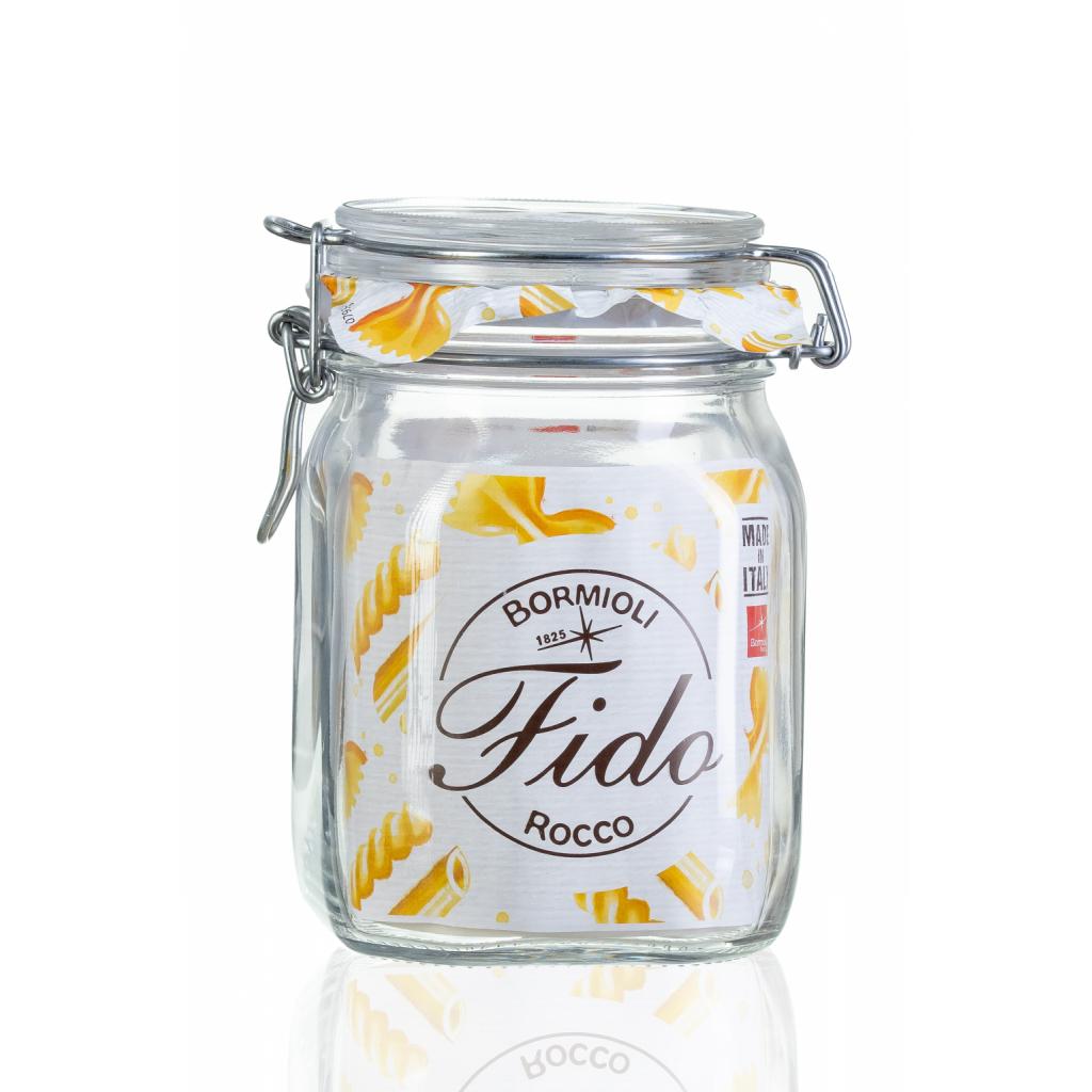 Jars with patent lid - Glass Fido