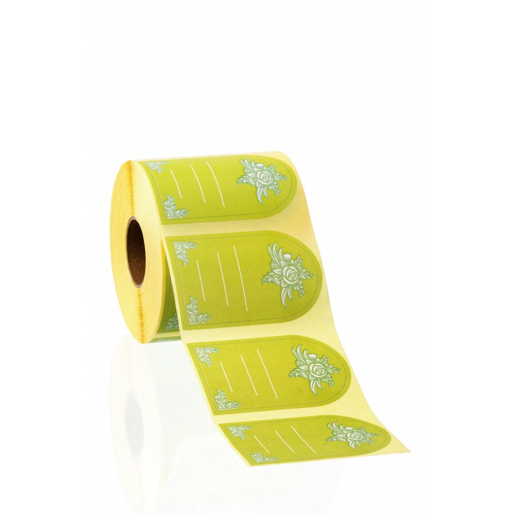 Stickers / Pendants - Semicircular green stickers