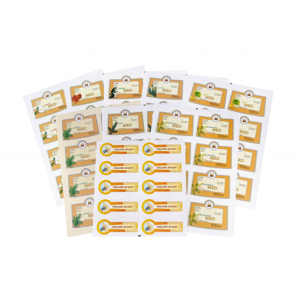 Za čebelarje - Nalepke za med nove 720 ml / prelepke