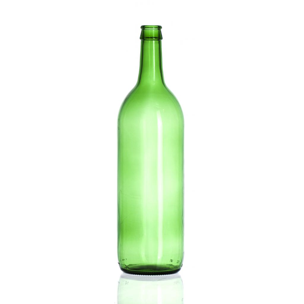 Wine bottles - Crown Glass Bottle green/brown color; cork stopper