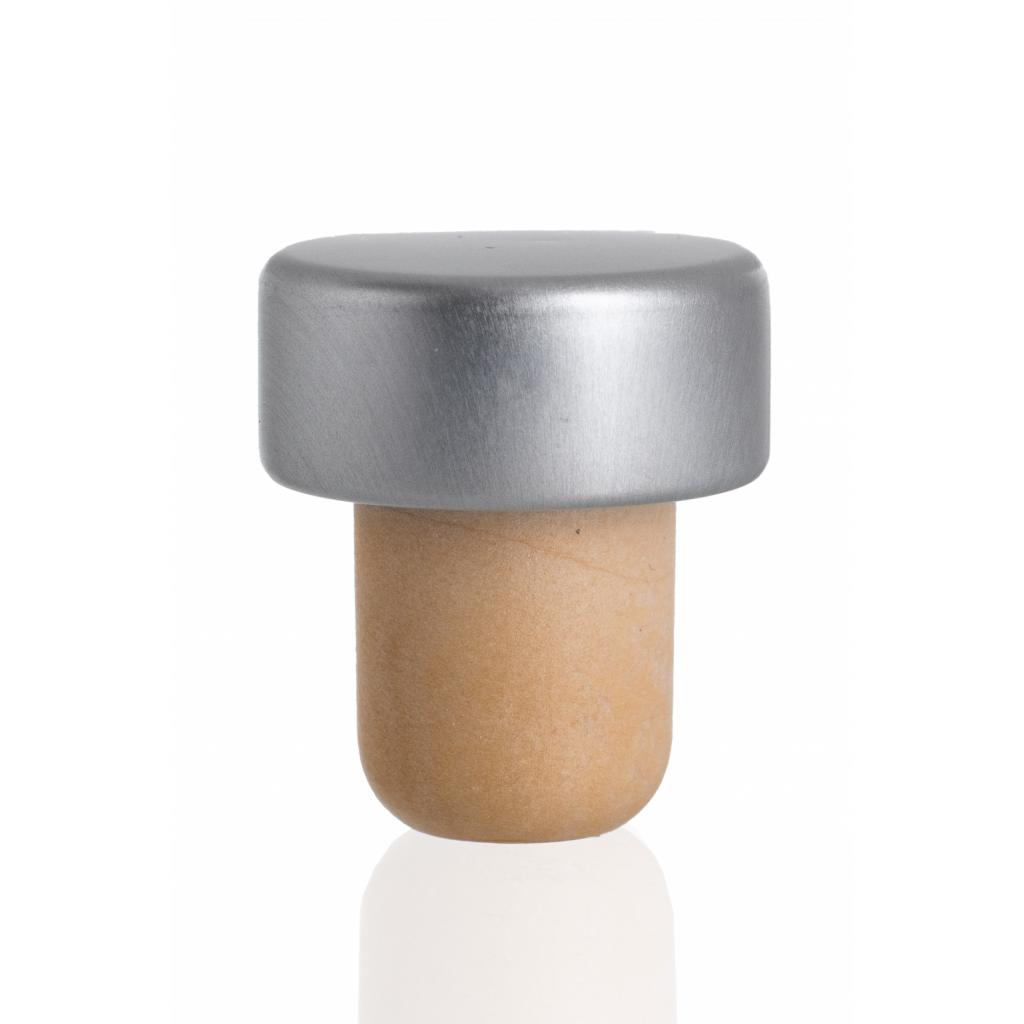 Cork, synthetic stoppers - Stopper synthetic deluxe silver 18,19
