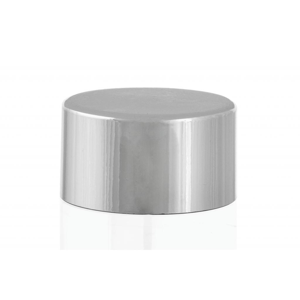 Gewinde-, Kronkorken und mechanische Verschlüsse - Metall-Schraubverschluss silber