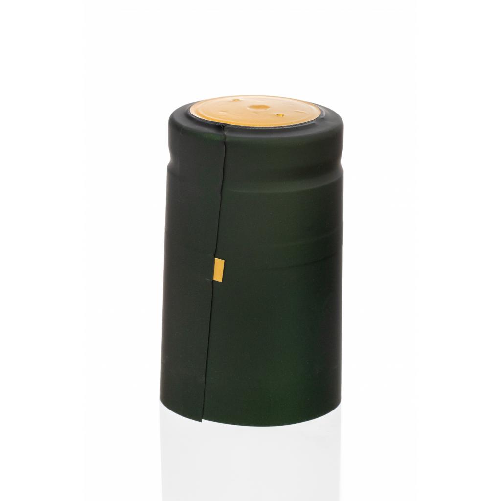 PVC caps - PVC cap green + gold circle large