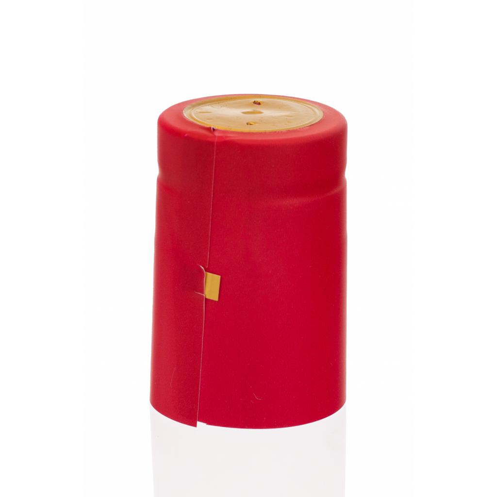 PVC-Kappen - PVC-Schrumpfkapsel Pink mit goldenem Traubensymbol, groß