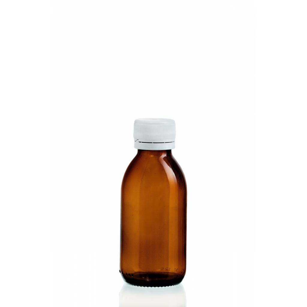 Flaschen für Sirupe (Hydrolate), ätherische Öle - Sirupflasche braun – SGD 28 Gewinde