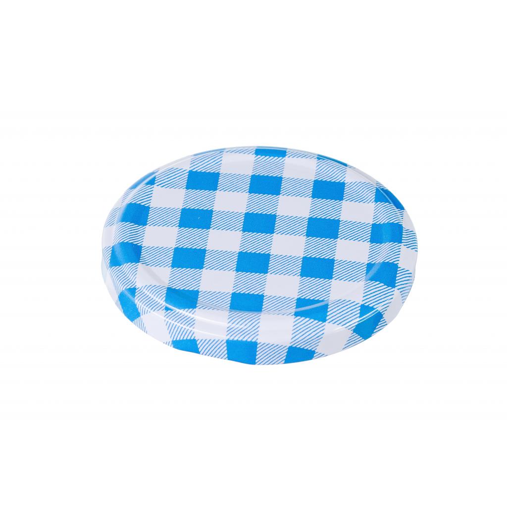 Twist-off lids - TWIST-OFF lid blue checkered