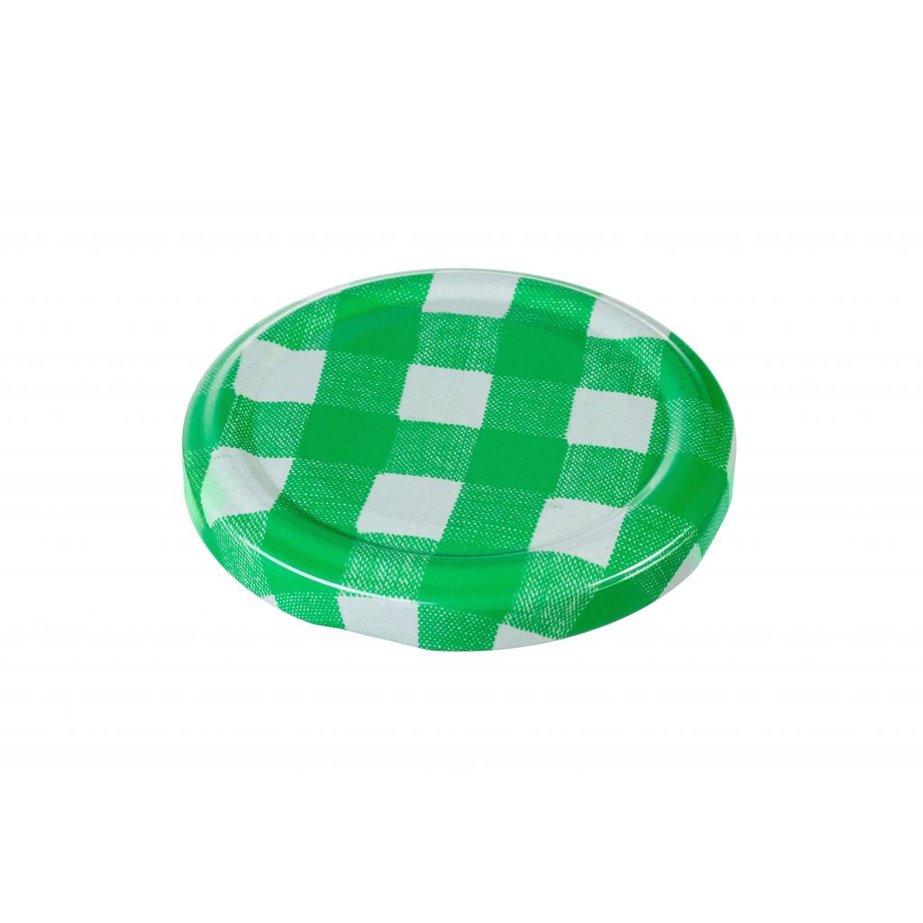 Twist-Off Verschlüsse - Twist-Off-Verschlüsse grün-weiß kariert 63