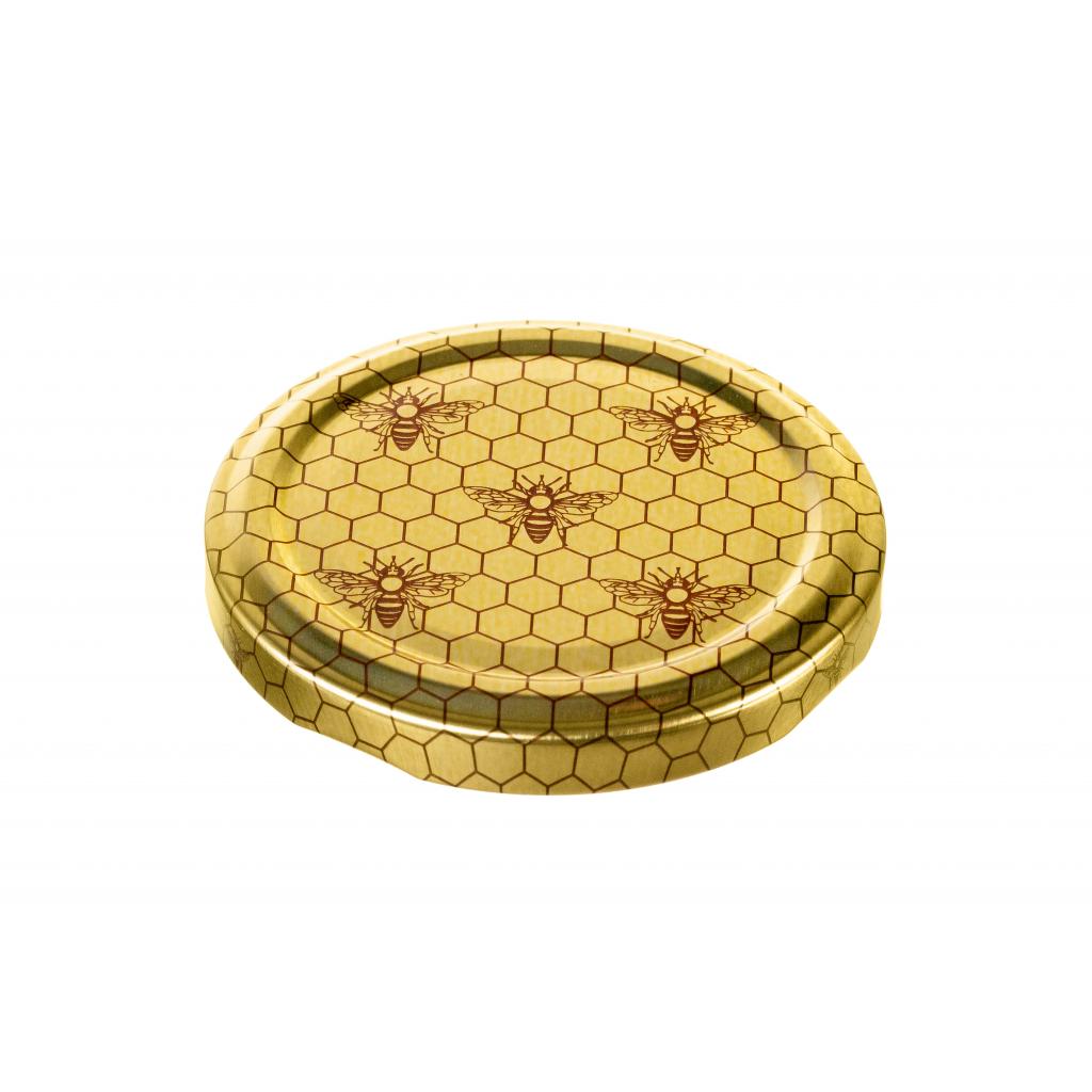 Twist-off lids - TWIST-OFF lid honeycomb and bee