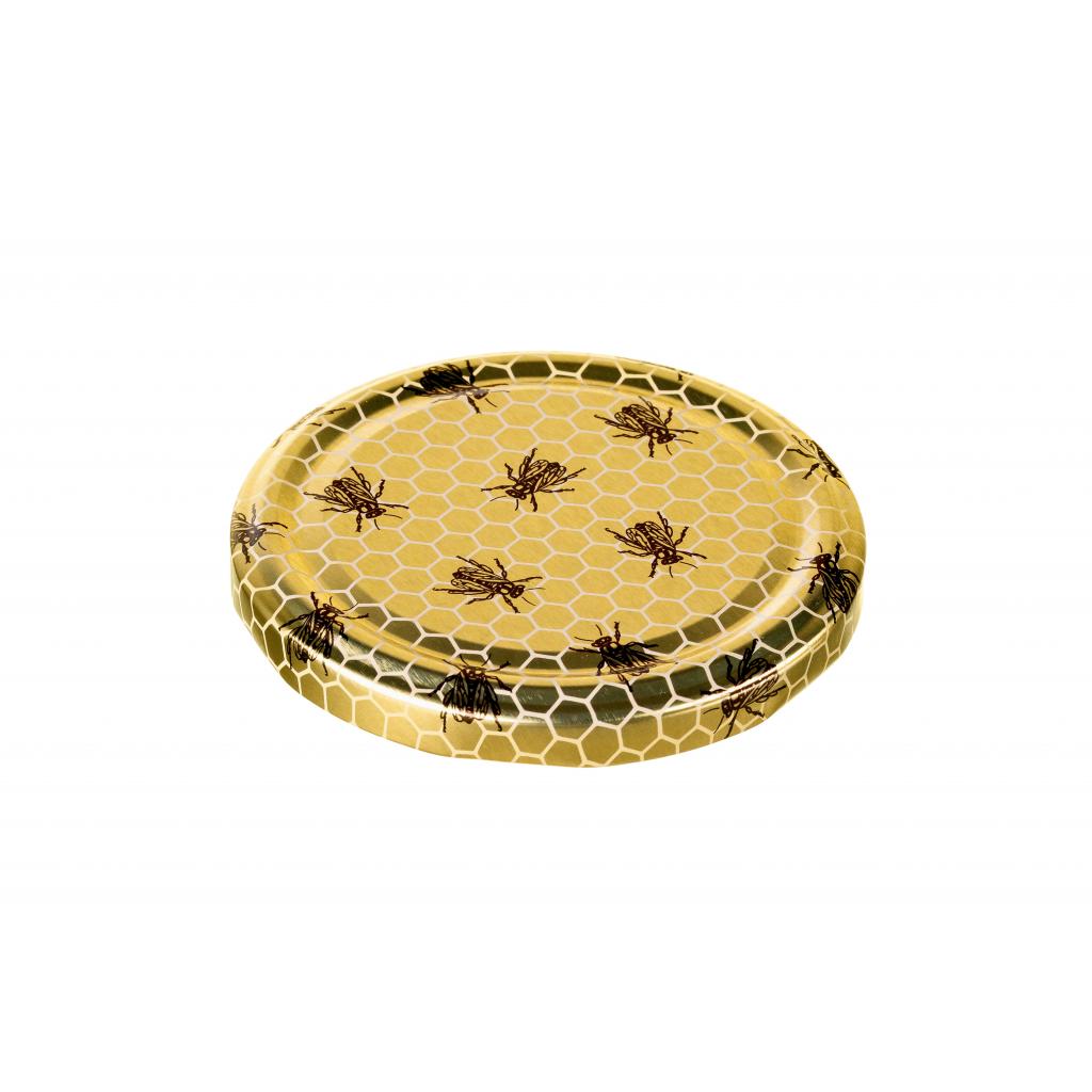Twist-off lids - TWIST-OFF lid honeycomb and bee