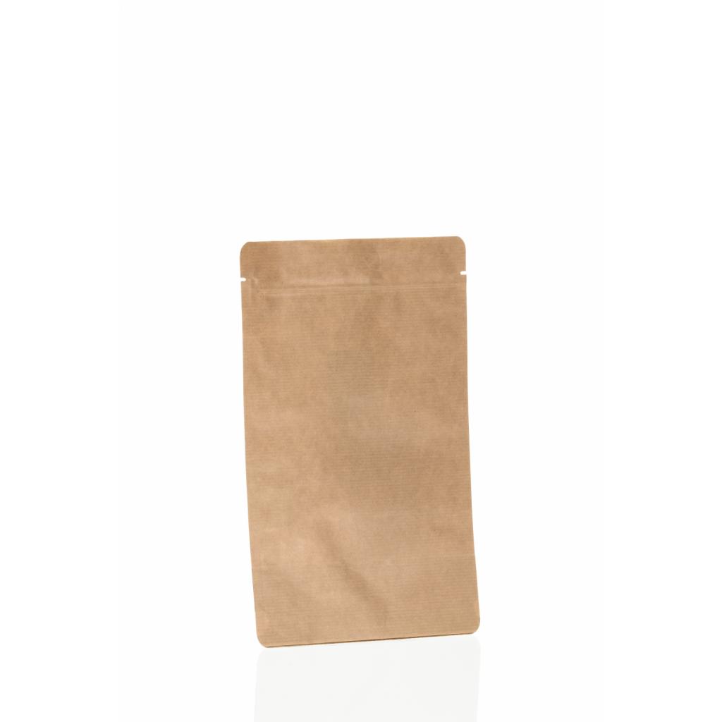 Mehlbeutel, Brotbeutel, Beutel mit Reißverschluss, Geschenkpapier - Zipper-Beutel braun