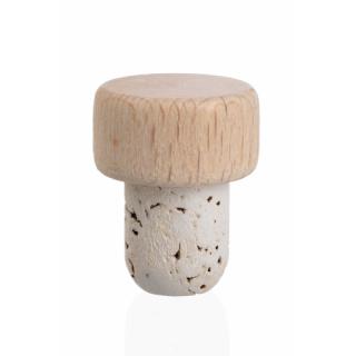 Cork, synthetic stoppers - Cork stopper wooden cap 19.18