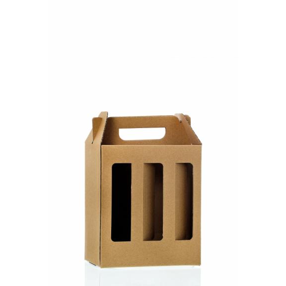 Wellenförmige Kartonverpackung - Bierträger 6er-Pack für 6x0,5 l