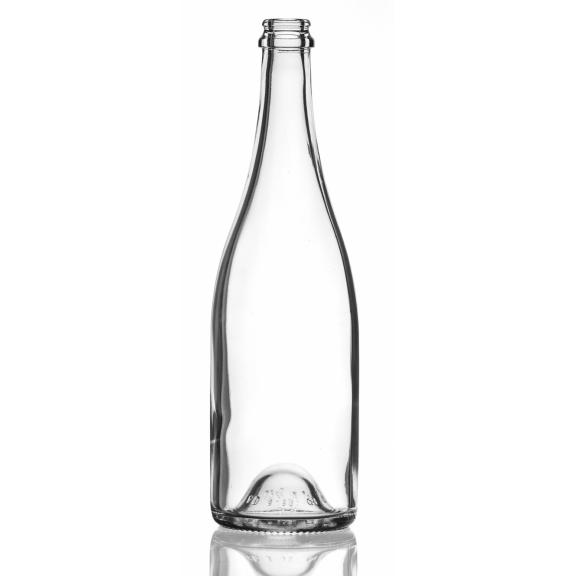 Weinflaschen - Champagnerflasche weiß Kork