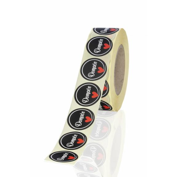 Stickers / Pendants - Sticker - Homemade Heart Round