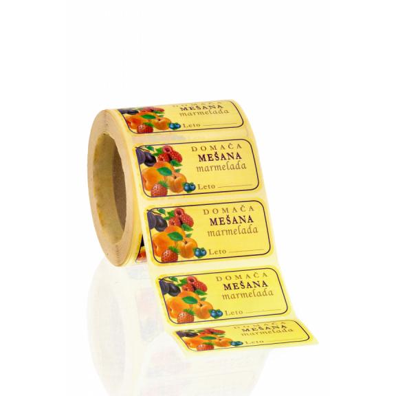 Stickers / Pendants - Labels homemade mixed jam