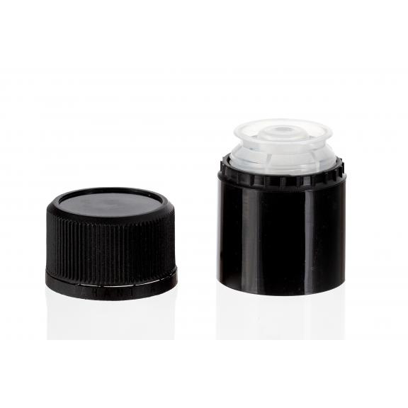 Screw on, crown, mechanical stoppers - Stopper caps.guala black