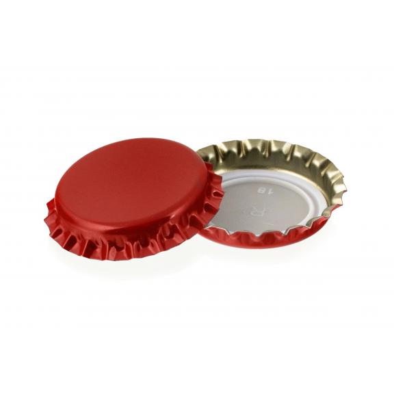 Screw on, crown, mechanical stoppers - Stopper crown red