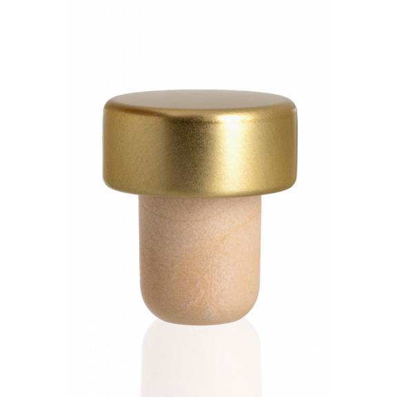 Cork, synthetic stoppers - Stopper synthetic deluxe gold 18.19