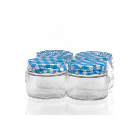 Twist-off Jars - Myrex blue check GPI70
