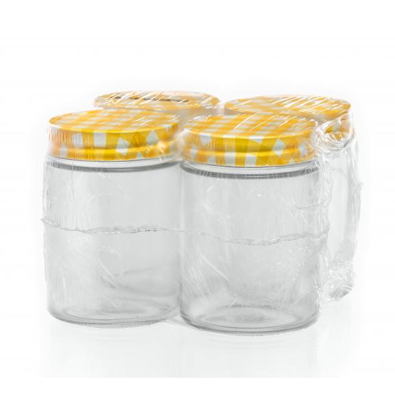 Twist-off Jars - Myrex yellow check GPI70