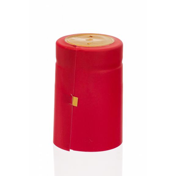 PVC-Kappen - PVC-Schrumpfkapsel Pink mit goldenem Traubensymbol, groß