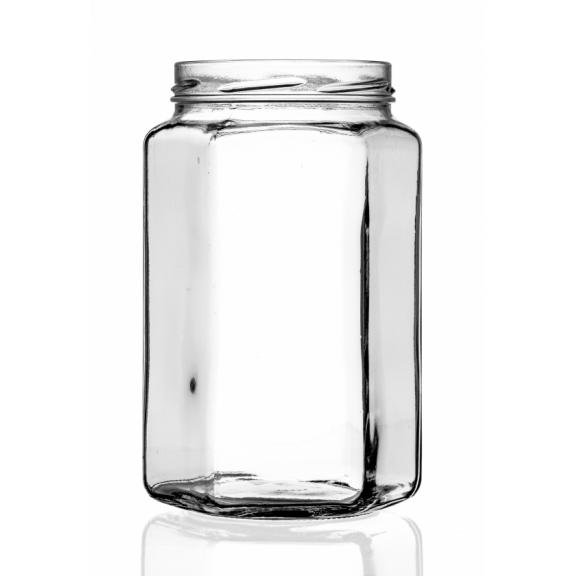 Twist-off Jars - Glass jar 6-angular 