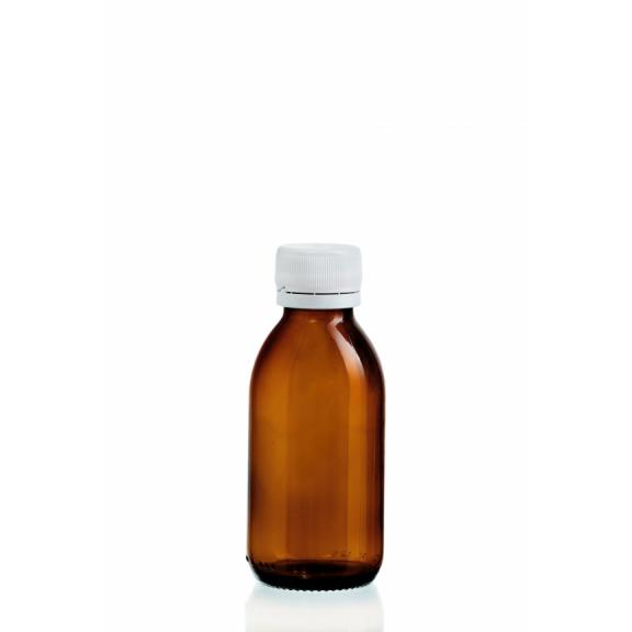 Flaschen für Sirupe (Hydrolate), ätherische Öle - Sirupflasche braun – SGD 28 Gewinde