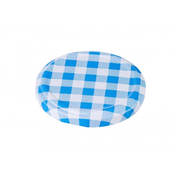 Twist-off lids - TWIST-OFF lid blue checkered