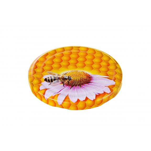 Twist-off lids - TWIST-OFF lid ehinacea honey bee2